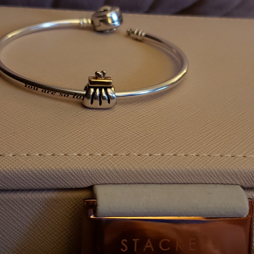 Pandora two toned clutch purse (charm only)